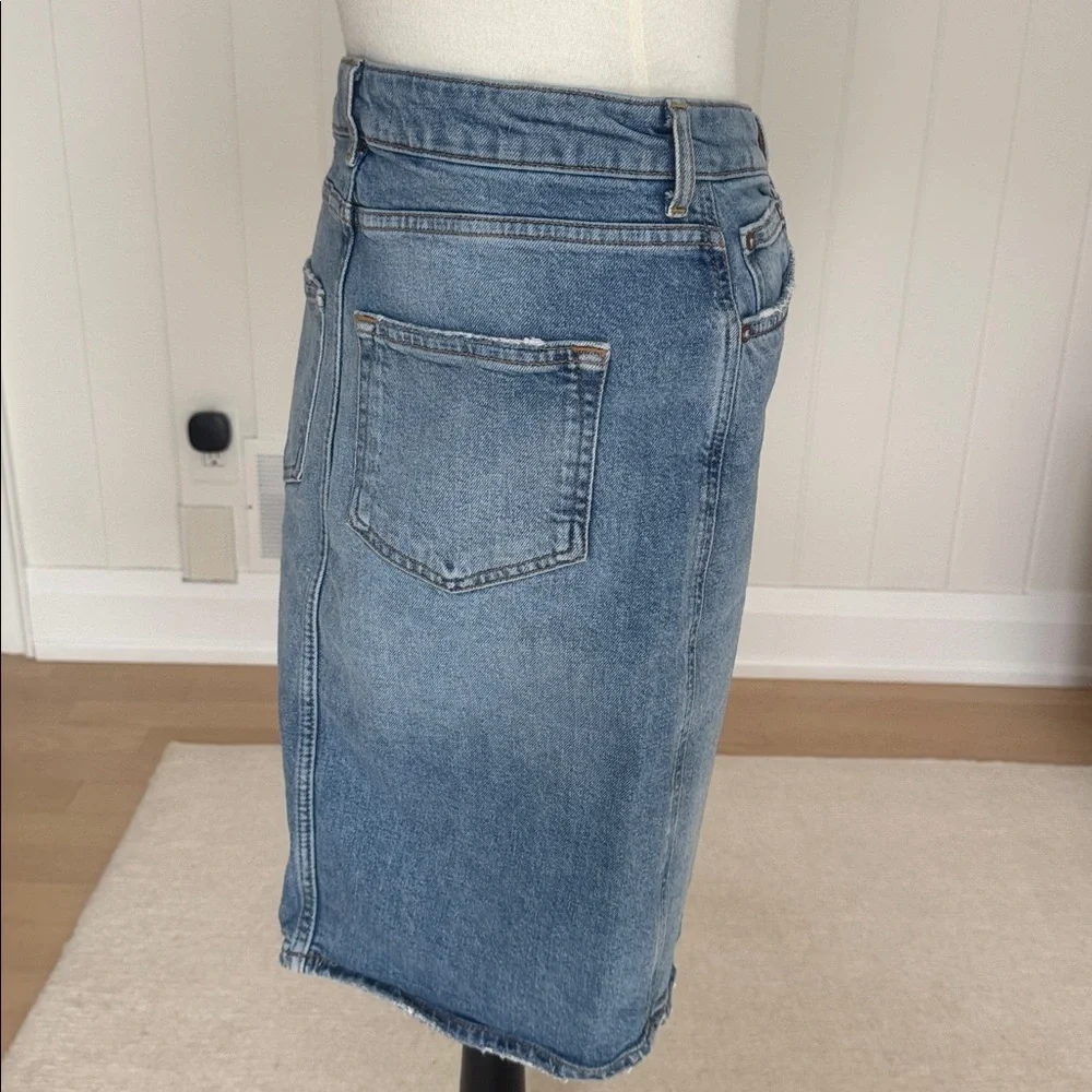 Anthropologie Pilcro and the Letterpress Blue Denim Skirt size 4 - Picture 2 of 7